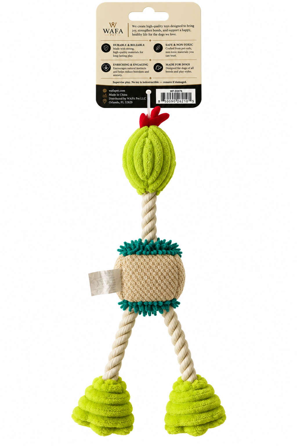 WAFA Long Plush Dog Toy 13 Inch - view 2