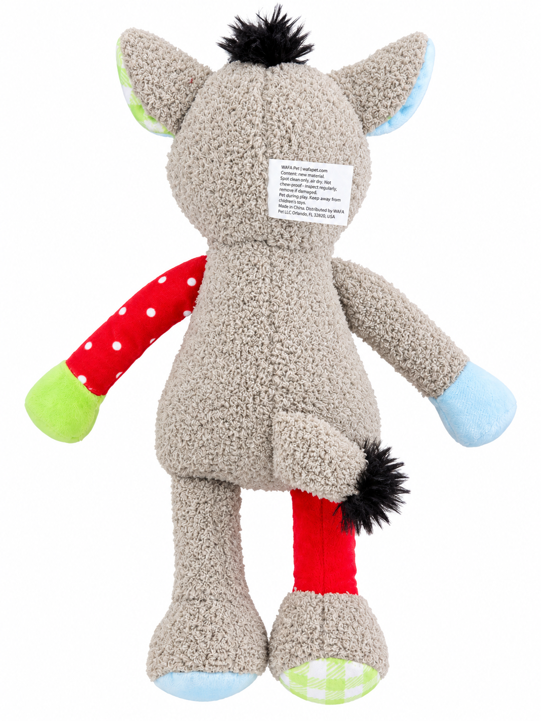 WAFA Donkey Plush Dog Toy 15 Inch - view 2