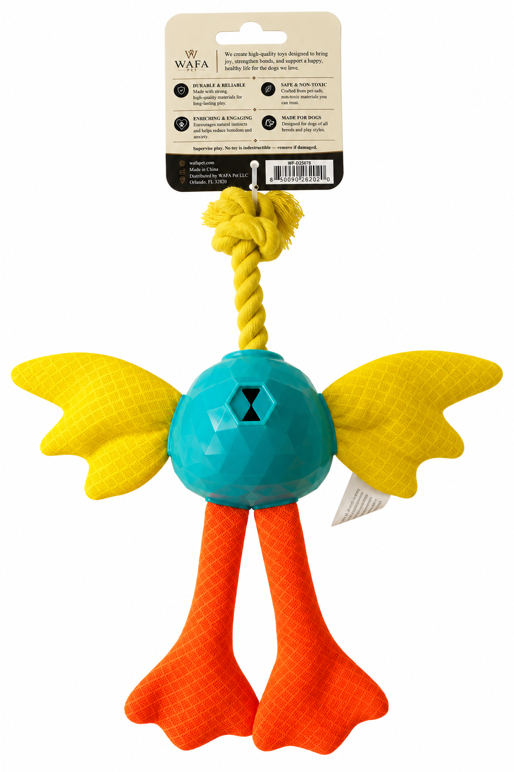 WAFA Armor Bot Plush Dog Toy - view 2